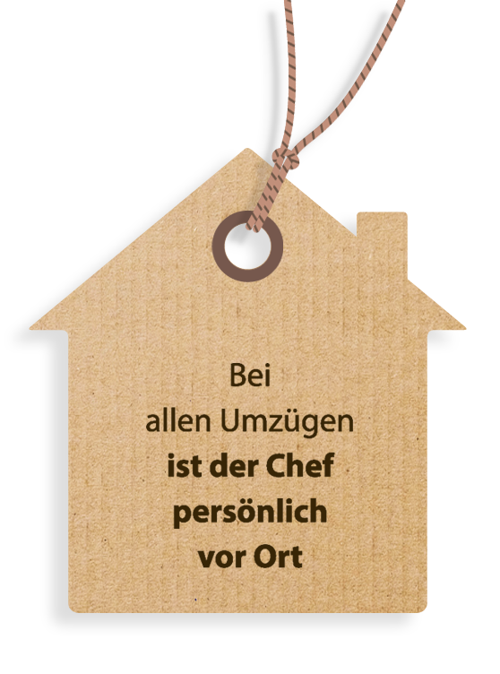 Jeder umzug wird persönlich vom Chef betreut